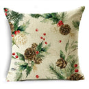 Ljojo Merry Christmas Linen Pillow Case 18*18in