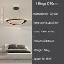 Italian Crystal Pendant Light: Full Spectrum Luxury Dining Bar Chandelier - Ljojo