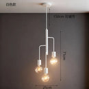 Nordic Chandelier Pendant Lamp for Bedroom with 3 Bulbs Hanging Light by Ljojo