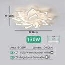 Ljojo Luxury Acrylic LED Ceiling Lamp Remote Dimming for Modern Living Room