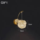 Crystal Ball Wall Lamp Luxury Bedroom Lighting by Ljojo Princess Room Decor Lychee Trendy