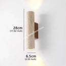 Travertine Wall Lamp Vintage Yellow Stone Light for Bedroom Livingroom - Ljojo