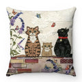 Cute Cartoon Cat Pillow Cover 45x45cm - Ljojo Home Decorodox