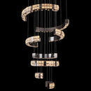 American Led Crystal Chandelier For Dining Room Lamp Dimmable Height Adjustable Black Lustre by Ljojo