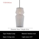 Italian Stainless Steel Pendant Lights Modern Hanging Chandeliers for Living Room Kitchen - Ljojo