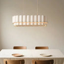 American Wabi Sabi Fabric Pendant Light Chandelier for Living Dining Room Loft by Ljojo