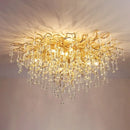 Gold Crystal Chandelier Modern Luxury for Dining Living Room - Ljojo