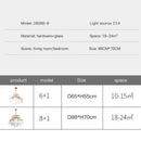 Ljojo European Luxury Crystal Pendant Lighting for Dining Living Room - American Led Lustre Suspension Lampen