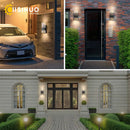Ljojo Matte Black LED Wall Sconce Dusk to Dawn Outdoor Light