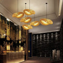 Bamboo Hand Weaving Pendant Light 40 80cm LED Chandelier Fixture for Home Bedroom Decor by Ljojo