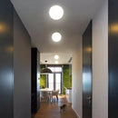 Ball Glass Lampshade Wall Lamp Modern Concealed Base Sconce for Living Room by Ljojo