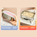 Ljojo Stainless Steel Food Storage Container - Large Capacity Fresh-Keeping Box