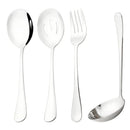 Ljojo Mirror Gold Stainless Steel Flatware Set - 4Pcs Dinnerware Cutlery Kit