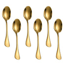 Ljojo Mini Gold Spoon Set - Stainless Steel Coffee Dessert Tea Small Spoons