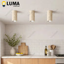 Natural Travertine Ceiling Light for Balcony Cloakroom by Ljojo