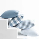 Ljojo Light Blue Plaid Pillow Cover 30x50cm/45x45cm - Home Decor Sofa Cushion