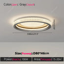 Ljojo LED Ring Ceiling Light for Living Room Kitchen Romantic Home Decoration
