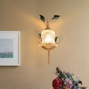 French Pastoral Flower Wall Lamp LED Sconces by Ljojo | Creative Living Room Bedroom Home Decor