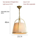 Ljojo Luxury Fabric LED Chandelier for Home Lighting