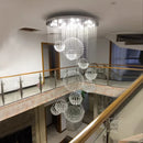 Large Modern Crystal Chandelier Pendant Light for Living Room | Industrial Design Lustre by Ljojo