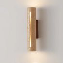 Japanese Yellow Travertine Wall Sconce by Ljojo | Wabi Sabi Up Down Light for Living Room