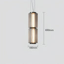 Nordic Cylindrical Glass LED Pendant Light | Luxury Minimalist Hanging Lamp for Home - Ljojo