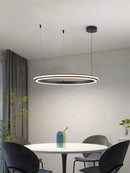 Ljojo LED Chandelier: Modern Dining Room Lighting for Bedroom, Living Room, and Study