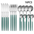 Ljojo 16-Piece Stainless Steel Tableware Set for Home, Hotel, and Restaurant