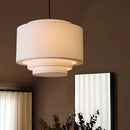 Wabi-Sabi Fabric Pendant Lights Medieval Retro Chandelier by Ljojo