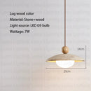 Ljojo Yellow Travertine Pendant Light - Modern Cave Stone Hanging Lamp for Kitchen Island