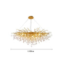 Nordic Chrome Gold Crystal Chandelier Luxury Branches Living Room Bedroom - Ljojo