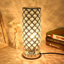 Ljojo Luxury Crystal Table Lamp Touch Dimmable USB Charging Eye Protection