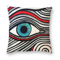 Evil Eye Black Art Cushion Cover Mystery Spirit Pillowcase by Ljojo