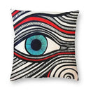 Evil Eye Black Art Cushion Cover Mystery Spirit Pillowcase by Ljojo