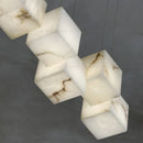 Ljojo Marble Chandelier: Modern Chinese Tearoom All Copper Light Luxury Bar Lighting