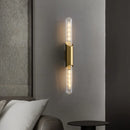 Copper Wall Lamp Modern Minimalist Nordic Indoor Lighting Glass Strip - Ljojo