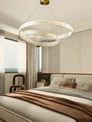 Ljojo LED Crystal Pendant Chandelier for Bedroom Living Room