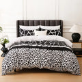 Geometric Boho Duvet Set + Pillowcase, 2/3pc Polyester Bedding, Single King Size, Ljojo Brand