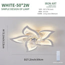 Ljojo Luxury Modern Ceiling Fan Lamp for Living & Dining Room