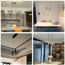 Ljojo LED Strip Pendant Lamp for Kitchen, Dining Room, Bedroom - Home Decor Chandelier