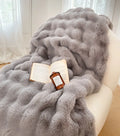 Ljojo Long Fur Rabbit Plush Blanket
