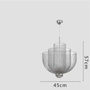 Metal Birdcage LED Pendant Lamp Minimalist Chandelier for Restaurant Bedroom Living Room Glass Pendant Light - Ljojo