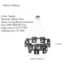 Modern Glass Chandelier LED Pendant Light for Dining Room by Ljojo