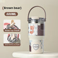 Ljojo 304 Stainless Steel Vacuum Insulated Straw Cup - Large Portable Thermos