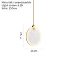 Minimalist Round Marble Pendant Light Modern Chandelier Ljojo