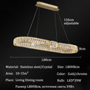 Ljojo Luxury Gold Metal Crystal LED Pendant Chandeliers for Home, Restaurant, Hotel