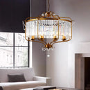 Ljojo Luxe Crystal Iron Art Chandelier for Living Dining Bedroom
