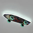 Modern Nordic Skateboard LED Ceiling Light Chandelier for Living Room Decor by Ljojo