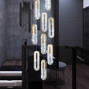 Ljojo LED Pendant Light Staircase Chandeliers Living Room Hanging Lamps