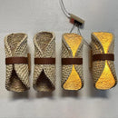 Hand Woven Rattan Wall Lamp: Japanese Retro Wabi Sabi Style for Tea Room by Ljojo